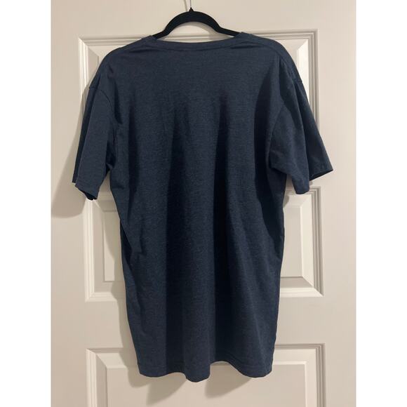 Paris Texas Men’s Blue T-shirt - Cajun Navy Blowin up the Bayou. Size Large - Picture 3 of 4